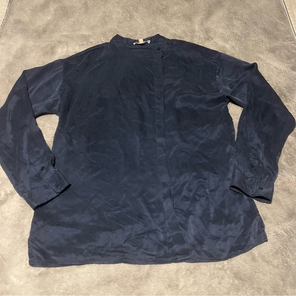 lunya Other - Lunya Asymmetrical Button Down Silk Pajama Top